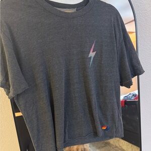 Aviator Nation Heather Blue top